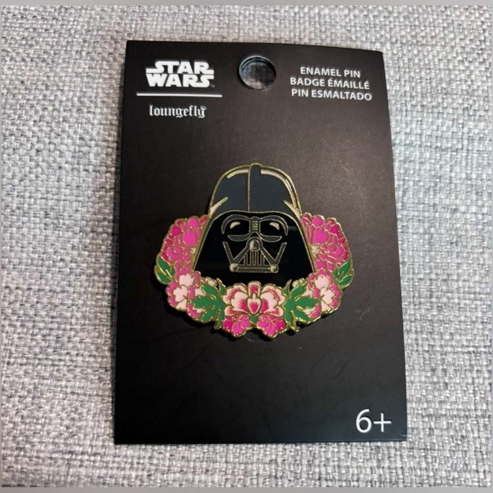 Loungefly Star Wars Darth Vader Floral Enamel Pin